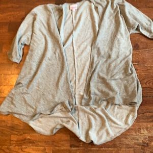 LuLaRoe oversized grey cardigan SZ S